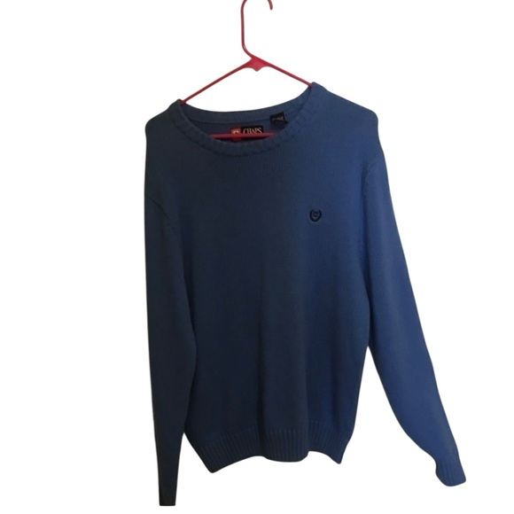 Chaps Men's V-Neck Sweater in Navy - Picture 2 of 11